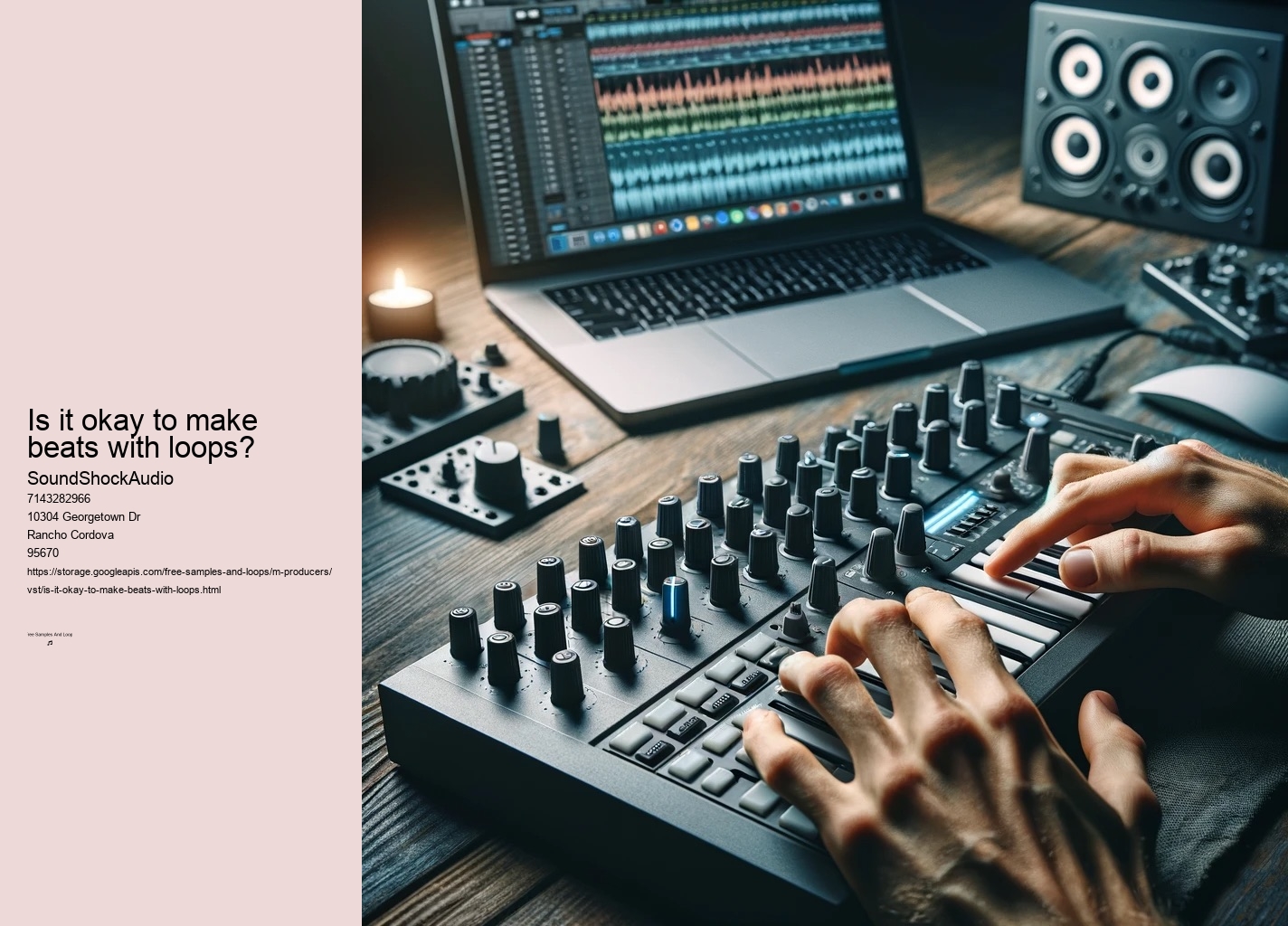 Is it okay to make beats with loops?